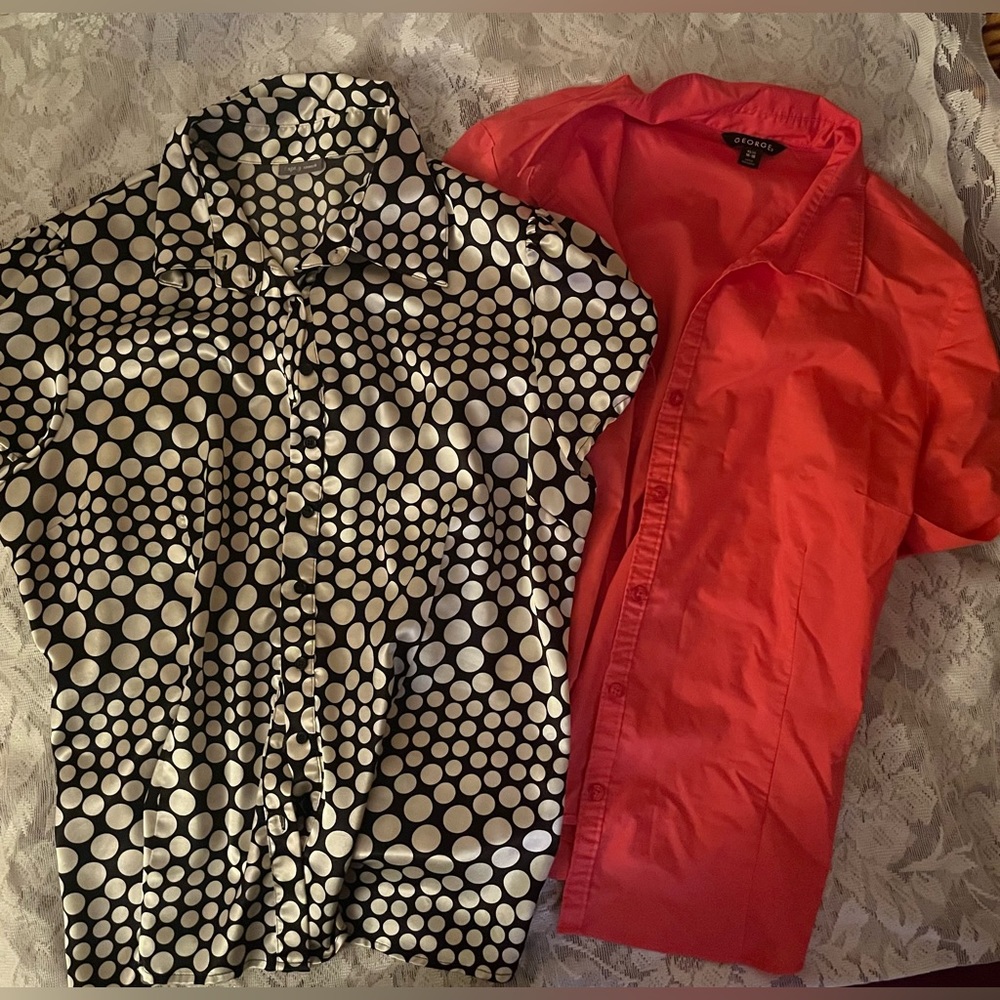 Two Button Down Women’s Blouses